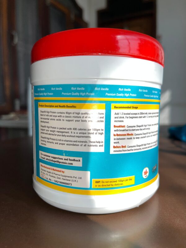 Shape99 High Protein | 80% Soy Protein Isolate